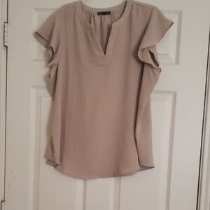 Tan Women's Cap Sleeve Top